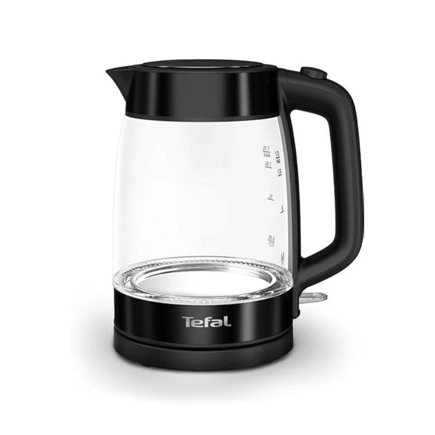 Tefal KI840830 Glass Electric Kettle 1.7L 2200W LED Light Stainless Steel Anti-Scale Filter Cordless Base