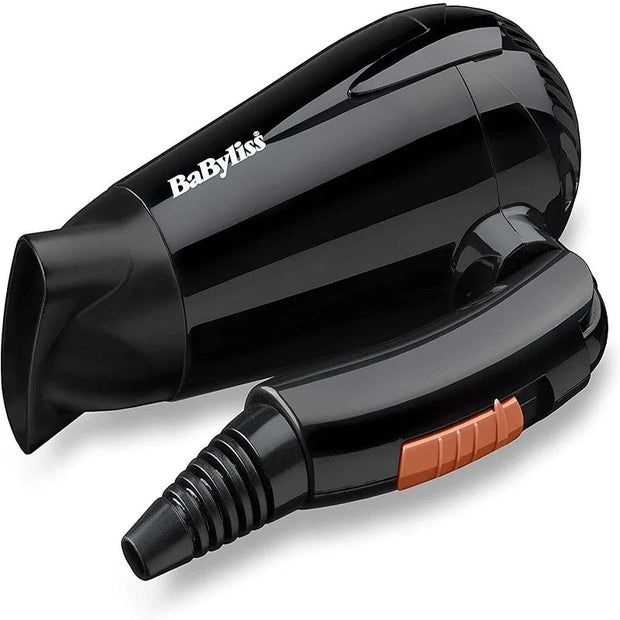BaByliss 5344SDE Travel Hair Dryer 2000W – Foldable Dual Voltage Compact Blow Dryer