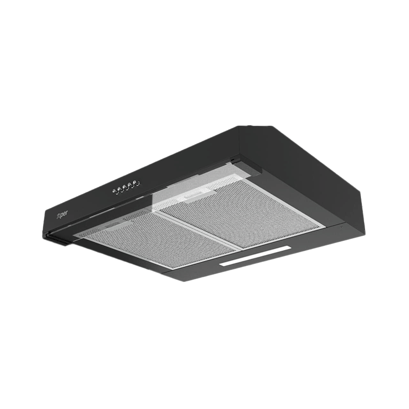 XPER XHC60B 60cm Slim Kitchen Hood Black