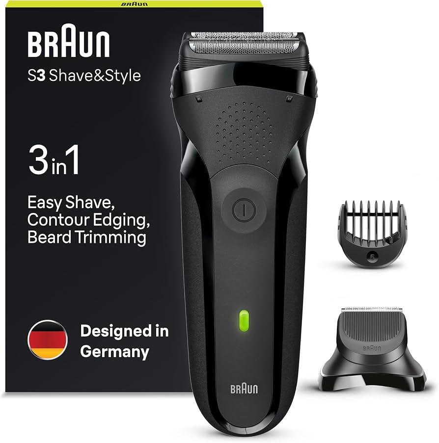 Braun Series 3 300BT 3-in-1 Electric Shaver & Beard Trimmer