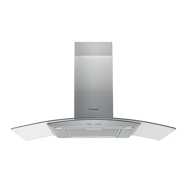 Ariston Hood Curved Glass 90CM