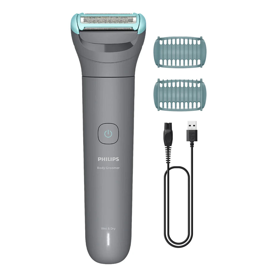 Philips BG3480 Bodygroom Series 3000 Wet & Dry Body Groomer – Triple Protect System Skin-Friendly Trimmer