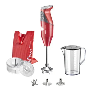 Bamix BX190R Hand Blender 190W Swiss Made Immersion Blender Red