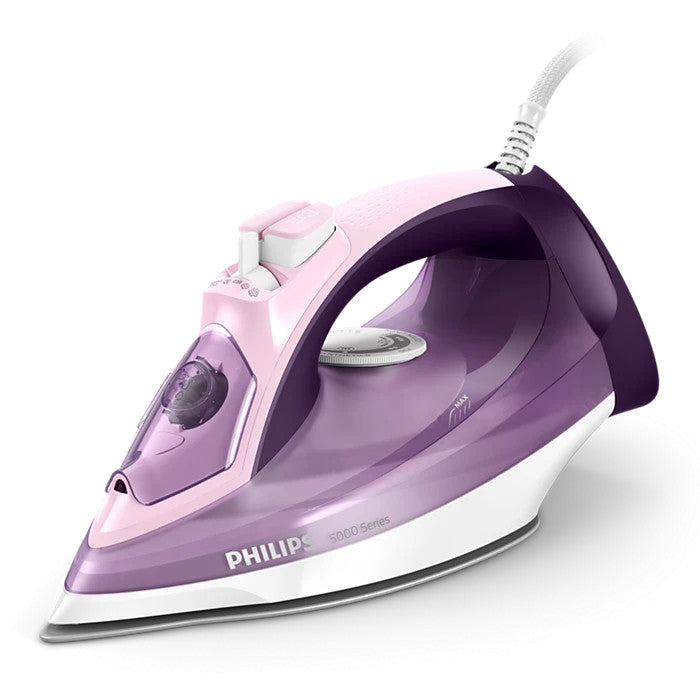 Philips DST5020 Steam Iron 2400W 5000 Series SteamGlide Plus 40g/min 180g Steam Boost 320ml Anti-Drip Calc Clean