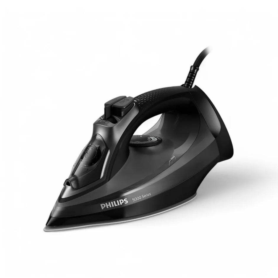 Philips DST5040 Steam Iron 2600W 5000 Series SteamGlide Plus 45g/min 200g Steam Boost 320ml Anti-Drip Auto Shut-Off Calc Clean