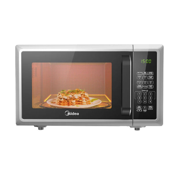 Midea 25L Digital Microwave Oven 900W Silver Touch Control EM925A2GU-SL