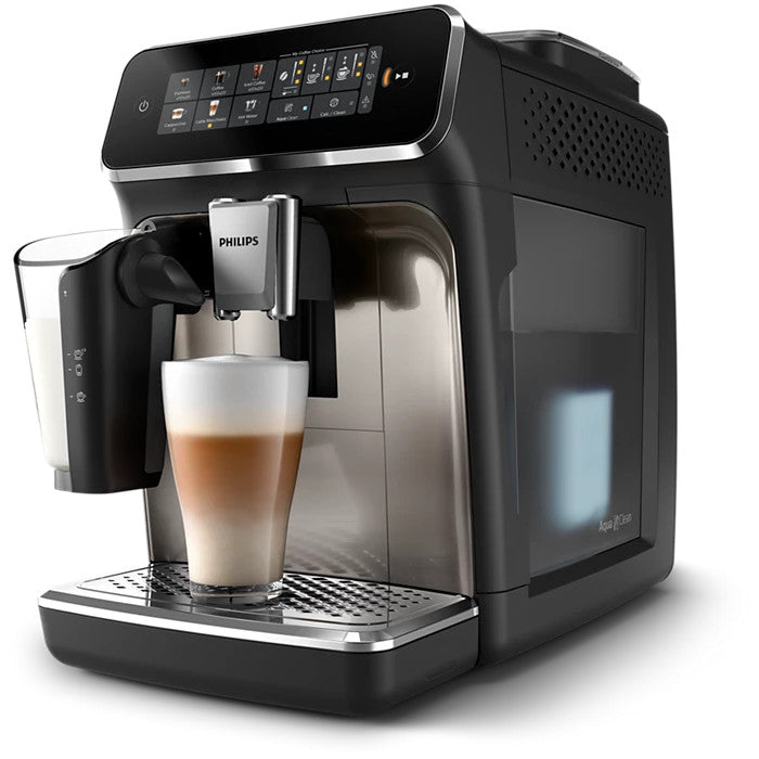 Philips 3300 Series EP3347 Fully Automatic Espresso Coffee Machine LatteGo – SilentBrew, Ceramic Grinder, 15 Bar