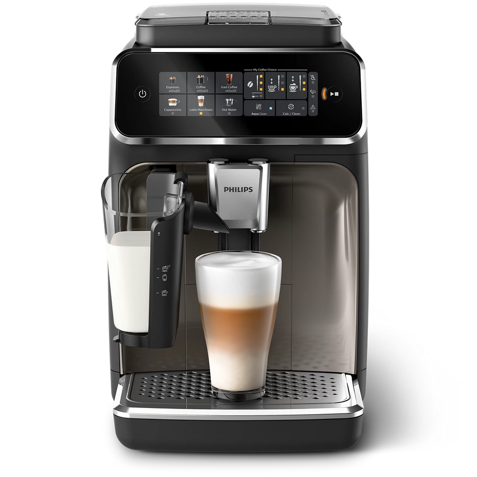 Philips 3300 Series EP3347 Fully Automatic Espresso Coffee Machine LatteGo – SilentBrew, Ceramic Grinder, 15 Bar