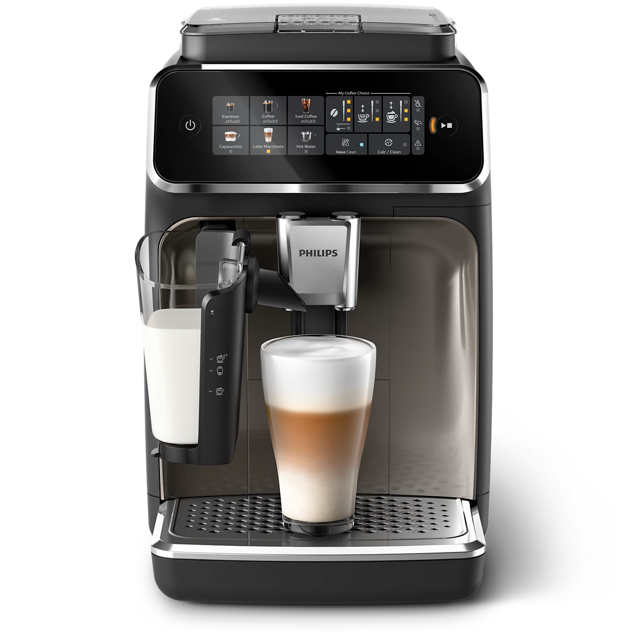 Philips 3300 Series EP3347 Fully Automatic Espresso Coffee Machine LatteGo – SilentBrew, Ceramic Grinder, 15 Bar