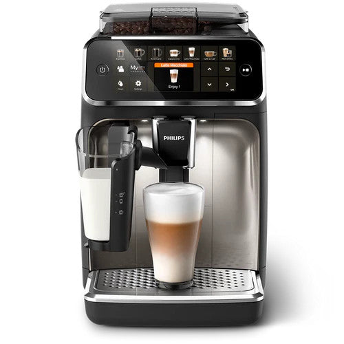 Philips 5400 Series EP5447/90 Fully Automatic Espresso Machine LatteGo – 12 Coffee Recipes, Ceramic Grinder, SilentBrew