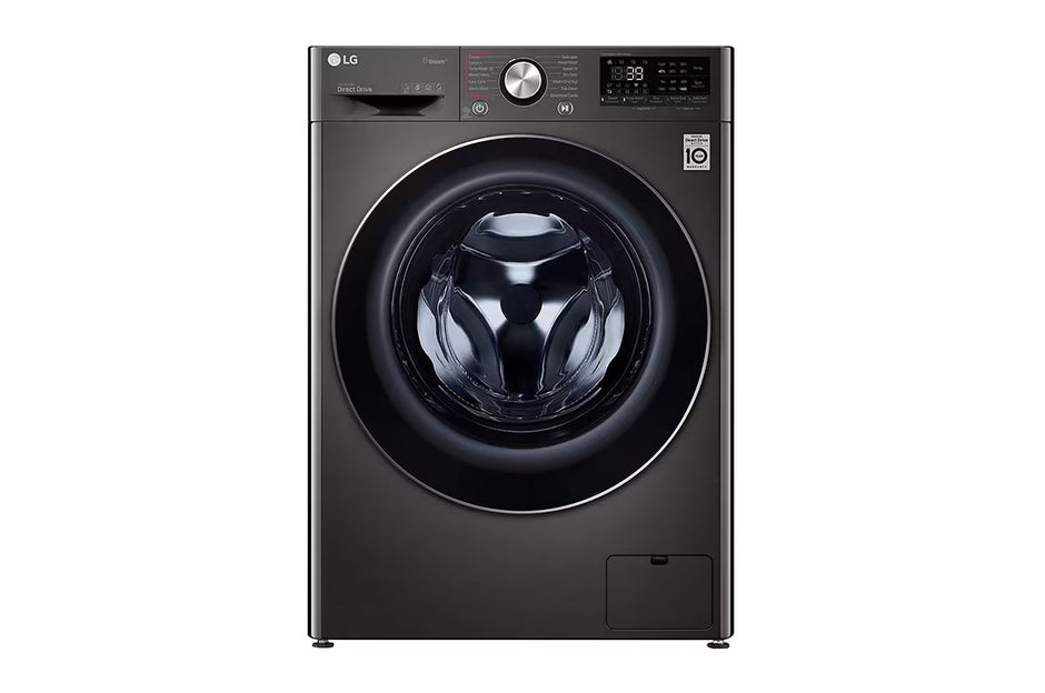 LG 9KG Washer Dryer 5KG 1400RPM AI DD Steam Black Steel F4R5VGG2E