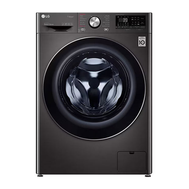 LG 9KG Washer Dryer 5KG 1400RPM AI DD Steam Black Steel F4R5VGG2E