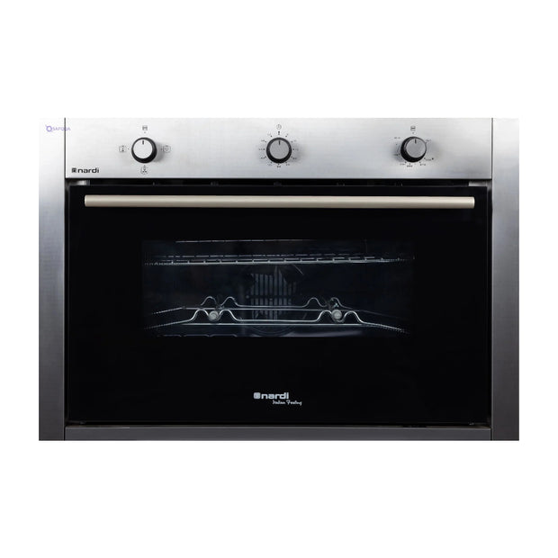 Nardi FGX89XN4 Built-In Gas Oven 90cm 120L With Grill Stainless Steel
