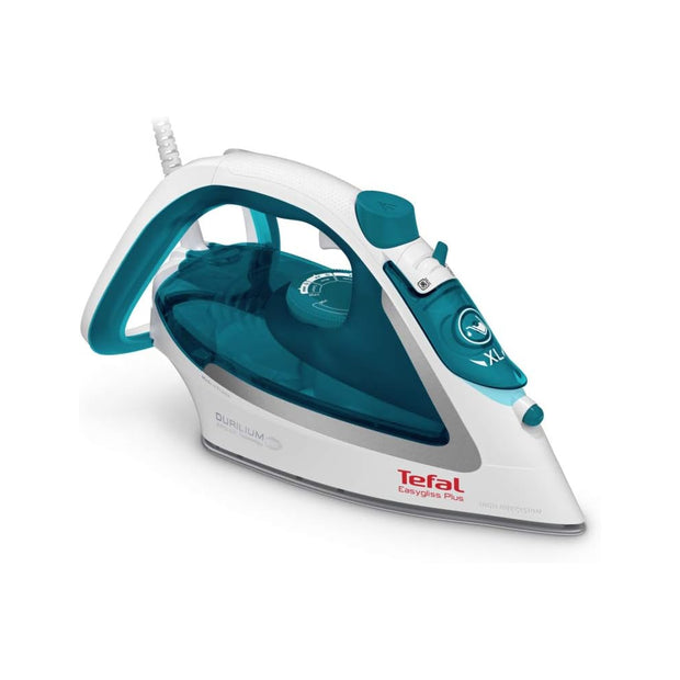 Tefal Easygliss Plus FV5718 3F Steam Iron – 2500W, 45g/min Steam, 195g Boost, Durilium AirGlide Soleplate
