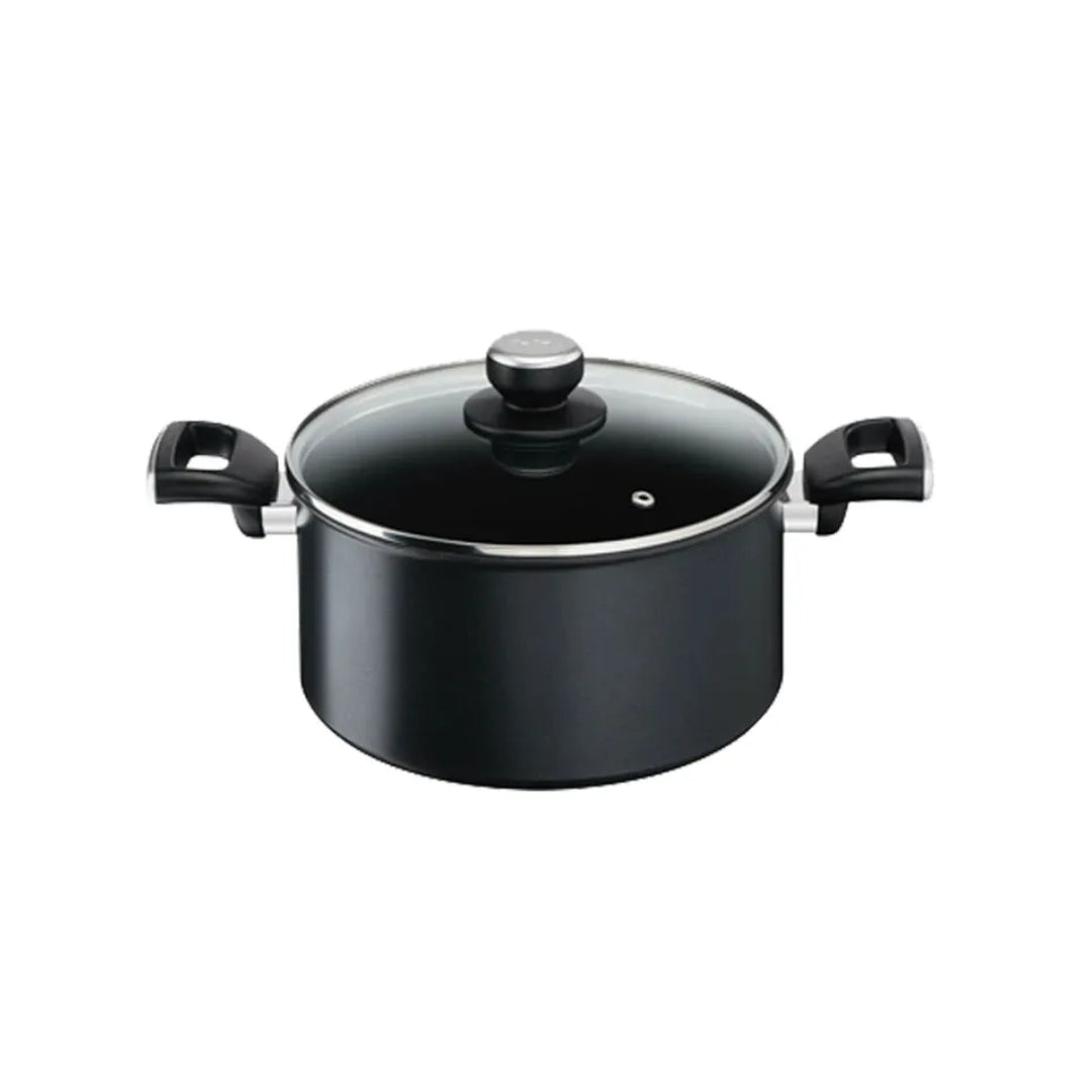 Tefal G2554422 Unlimited Stewpot 20cm With Glass Lid Titanium Non-Stick Induction