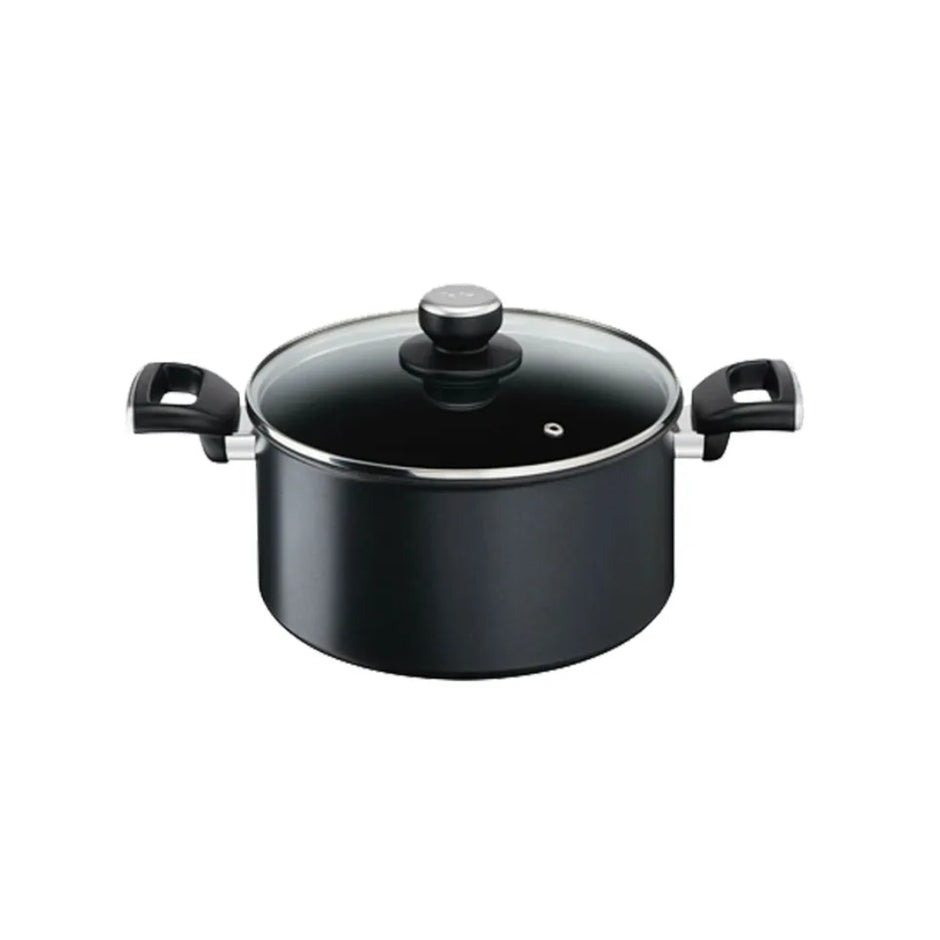 Tefal G2554422 Unlimited Stewpot 20cm With Glass Lid Titanium Non-Stick Induction