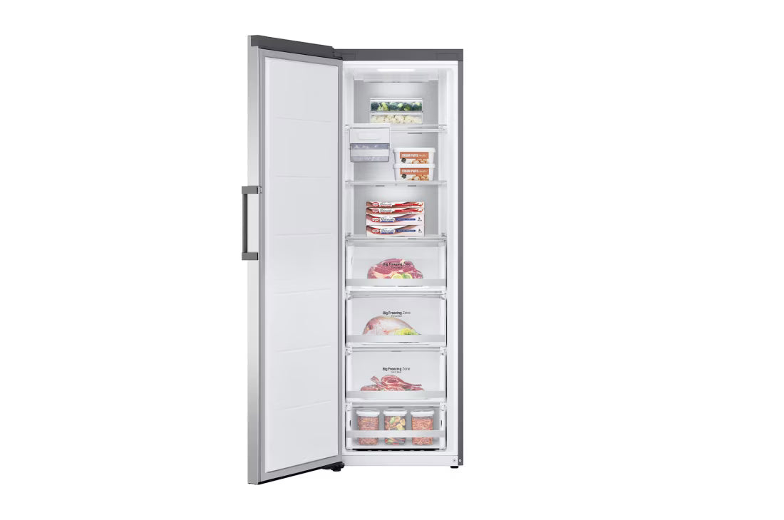 LG GC-B514ELFM 324L Upright Freezer Silver Smart Inverter No Frost