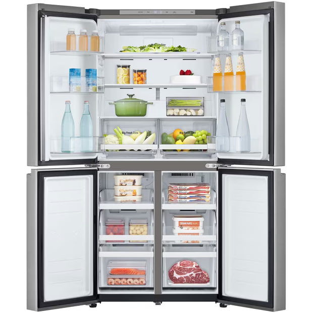 LG GCB-244DFPL 464L Four Door Refrigerator Silver Smart Inverter