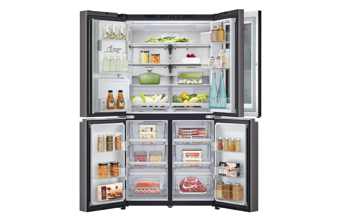 LG GCX-334DFBB InstaView French Door Refrigerator 738L Black Glass Door-in-Door