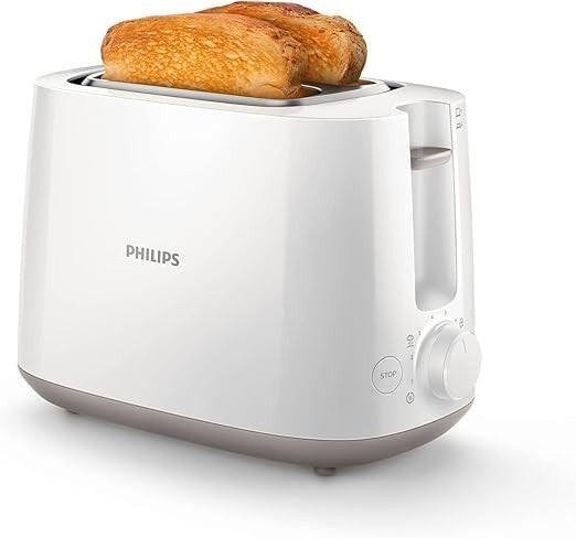Philips HD2581/2F Toaster – Daily Collection 2-Slice Toaster with 8 Browning Settings & Defrost Mode