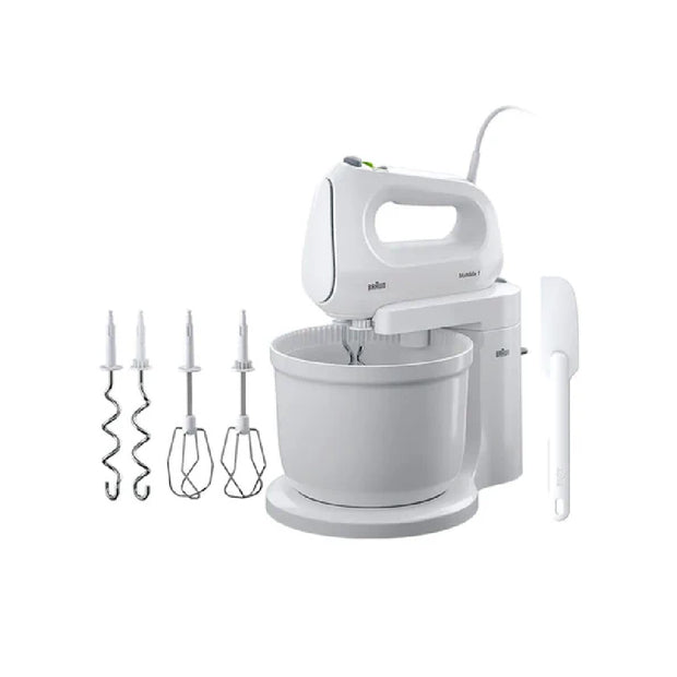 Braun HM1070 Hand Mixer 500W – Electric Mixer with Turbo Function & Stainless Steel Beaters