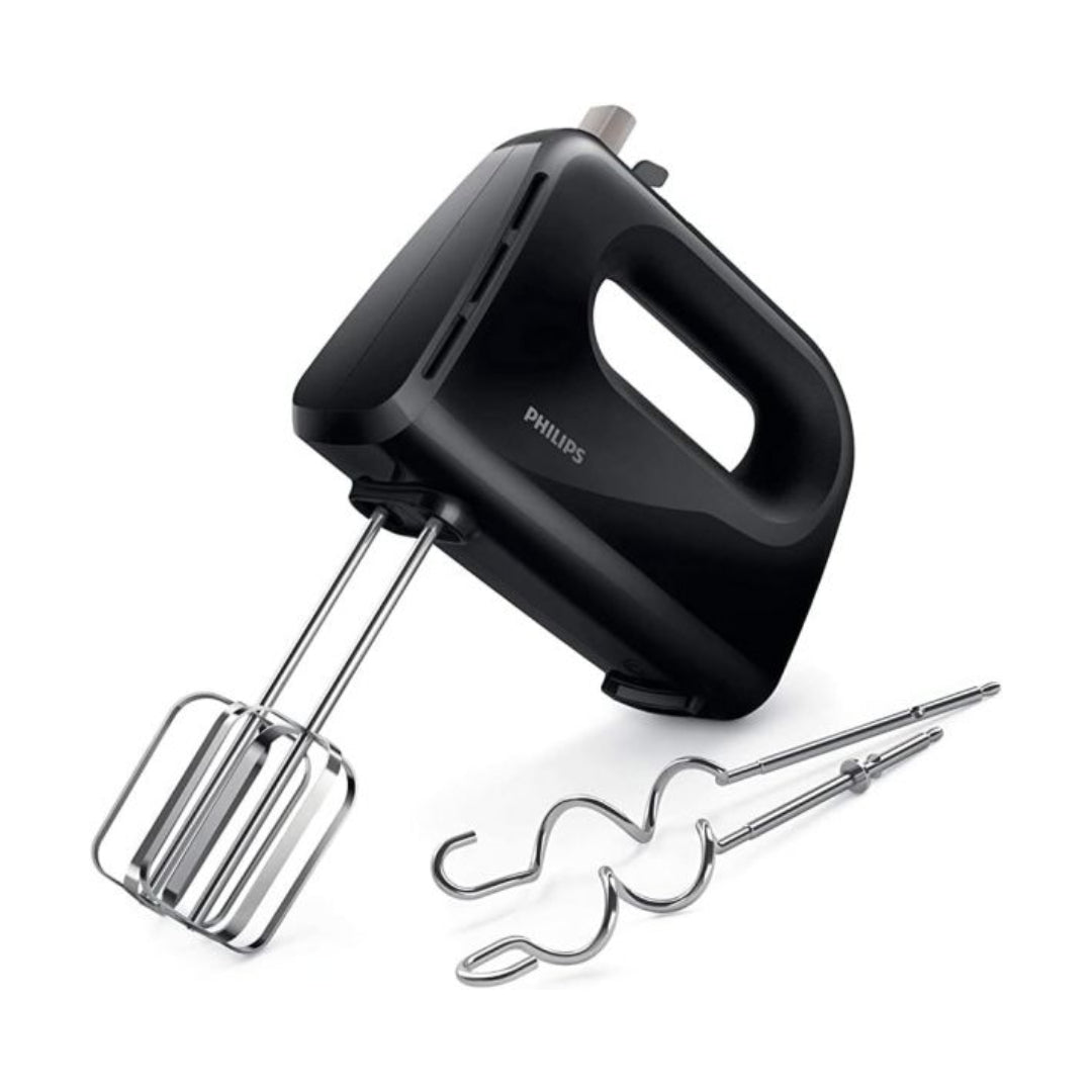 Philips HR3704 Hand Mixer 300W – Compact Kitchen Mixer with 5 Speeds & Turbo
