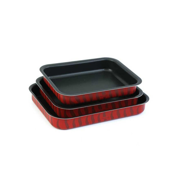 Tefal Tempo Flame Oven Dish Set J5715482 – 3pcs Non-Stick Bakeware (29–37cm)