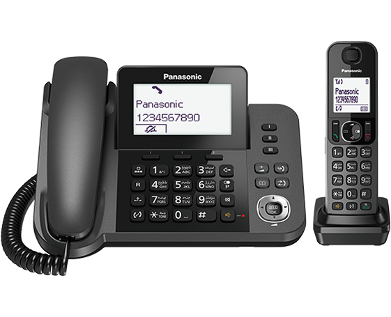 Panasonic Digital Corded & Cordless Phone With Handset