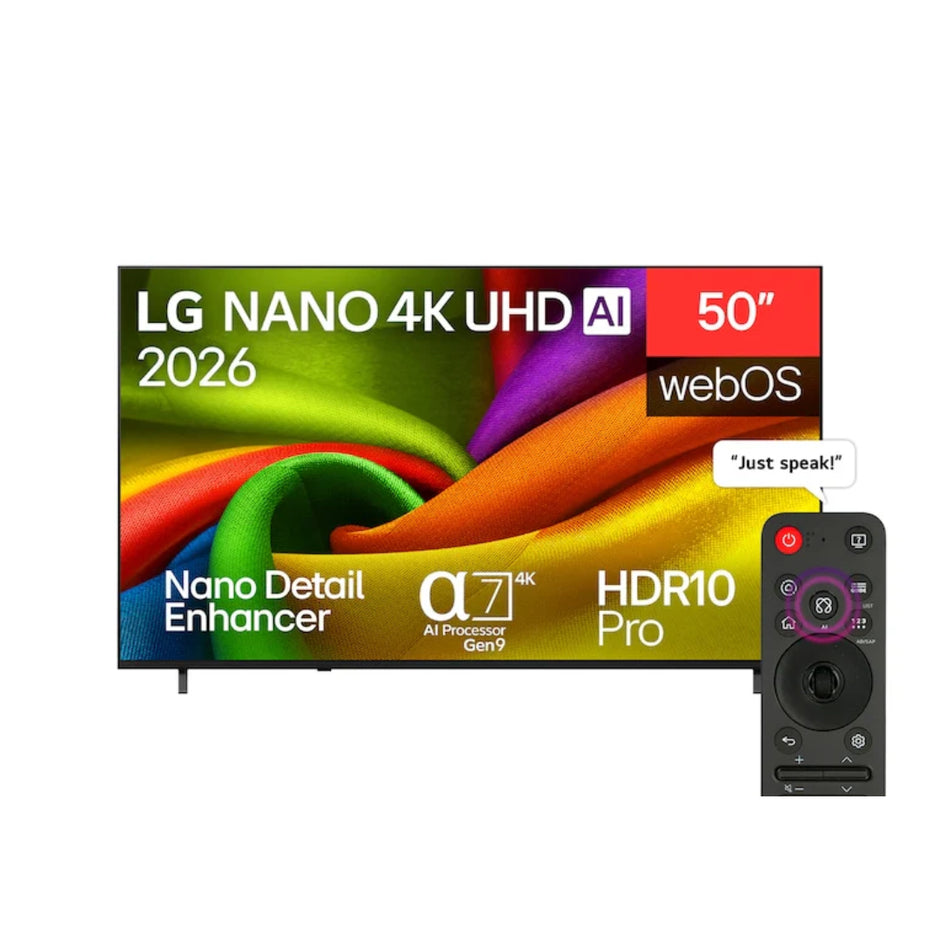 LG 50NU840B6LA 50 Inch NANO 4K UHD Smart TV with HDR10 Pro & webOS AI