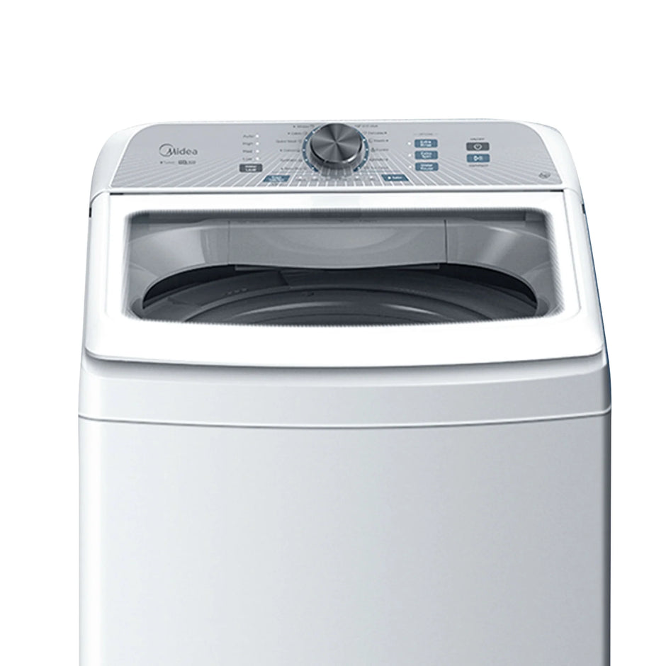 Midea MA500W150/WW 15KG Top Load Washing Machine Water Cube Pulsator Turbo Wash Auto Clean Soft Close Lid