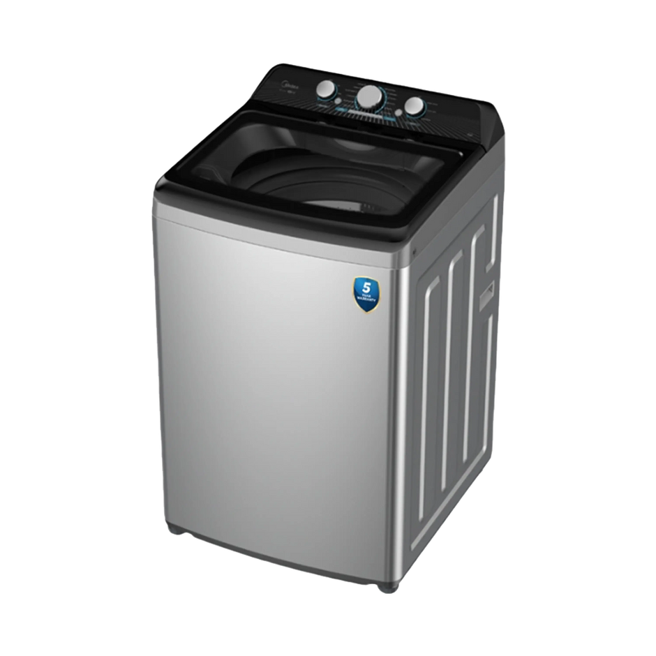 Midea MA500W180/G 18KG Top Load Washing Machine Silver Water Cube Turbo Wash Auto Clean Smart One Touch