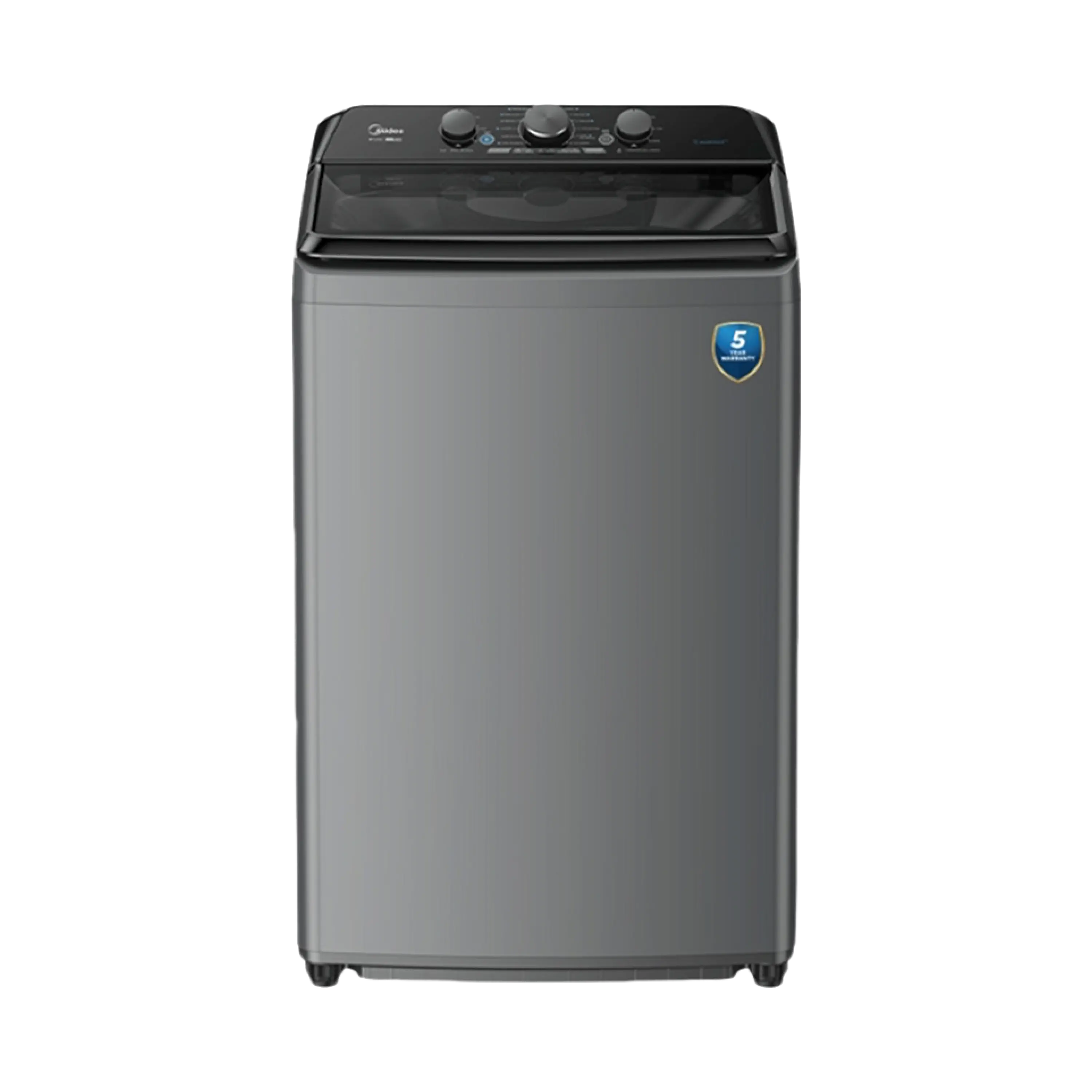 Midea MA500W180/G 18KG Top Load Washing Machine Silver Water Cube Turbo Wash Auto Clean Smart One Touch