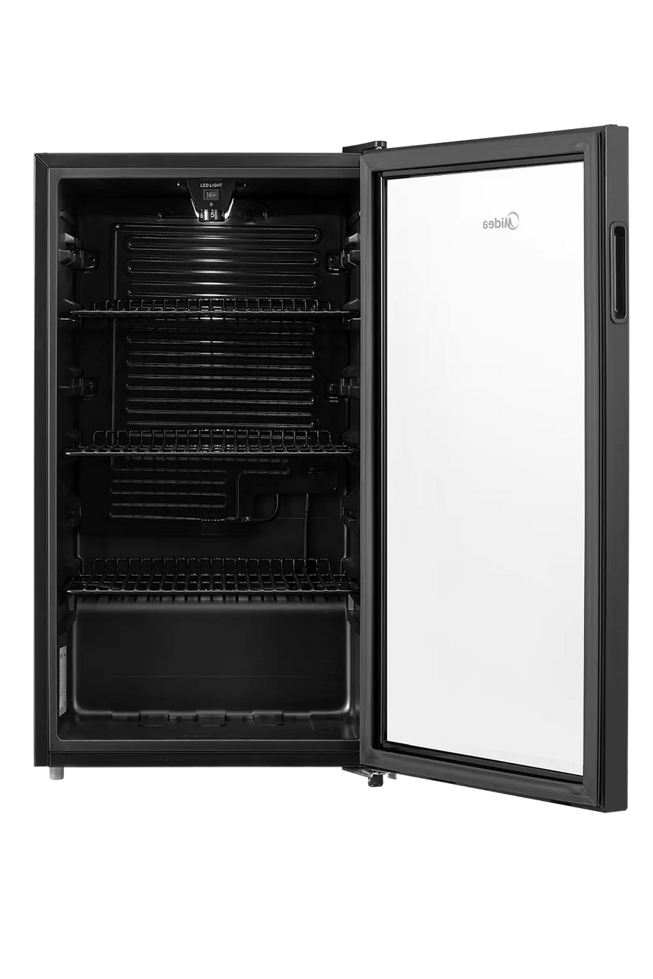 Midea 93L Wine Cooler MDRW150FGG22 34 Bottles Glass Door Adjustable Temperature LED Light Black