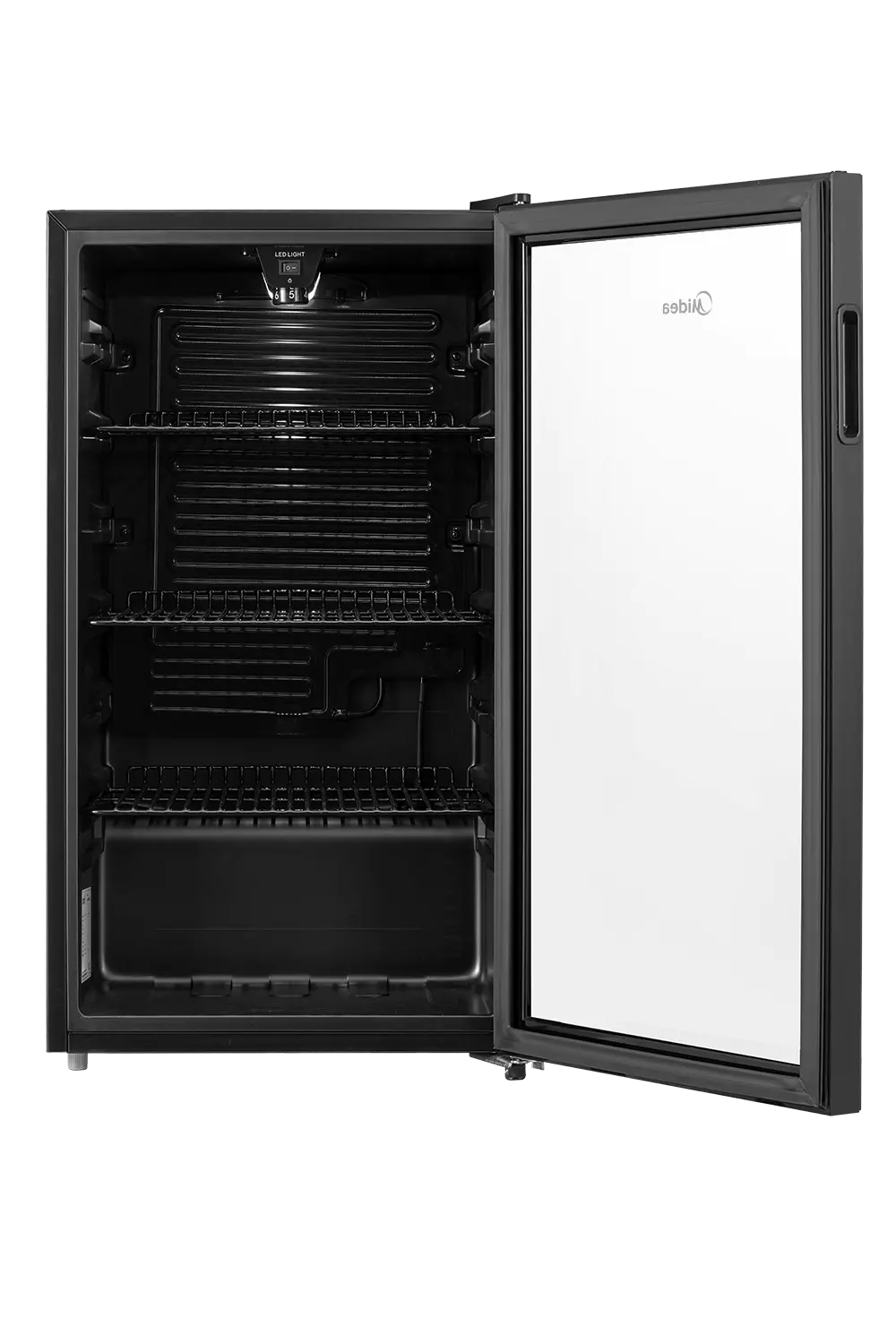 Midea 93L Wine Cooler MDRW150FGG22 34 Bottles Glass Door Adjustable Temperature LED Light Black