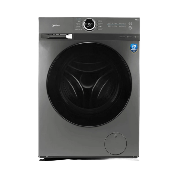Midea MF100W90B/TTLB 9KG Front Load Inverter Washing Machine 1400RPM Steam Care BLDC Motor Titanium Finish