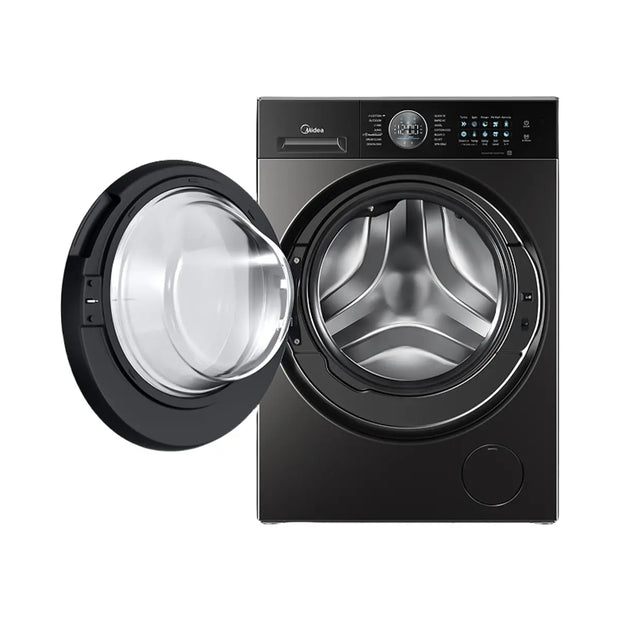 Midea MF210W100WB/TLB 10KG Front Load Inverter Washing Machine 1400RPM Steam Care WiFi Smart Control Storm Wash Titanium