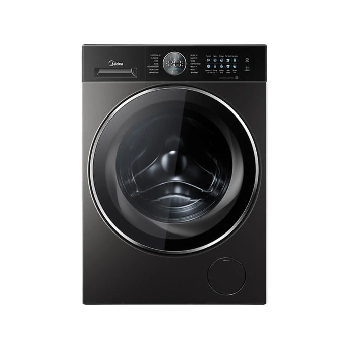 Midea MF210W100WB/TLB 10KG Front Load Inverter Washing Machine 1400RPM Steam Care WiFi Smart Control Storm Wash Titanium