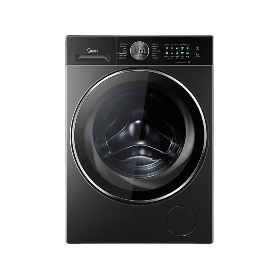 Midea MF210W100WB/TLB 10KG Front Load Inverter Washing Machine 1400RPM Steam Care WiFi Smart Control Storm Wash Titanium