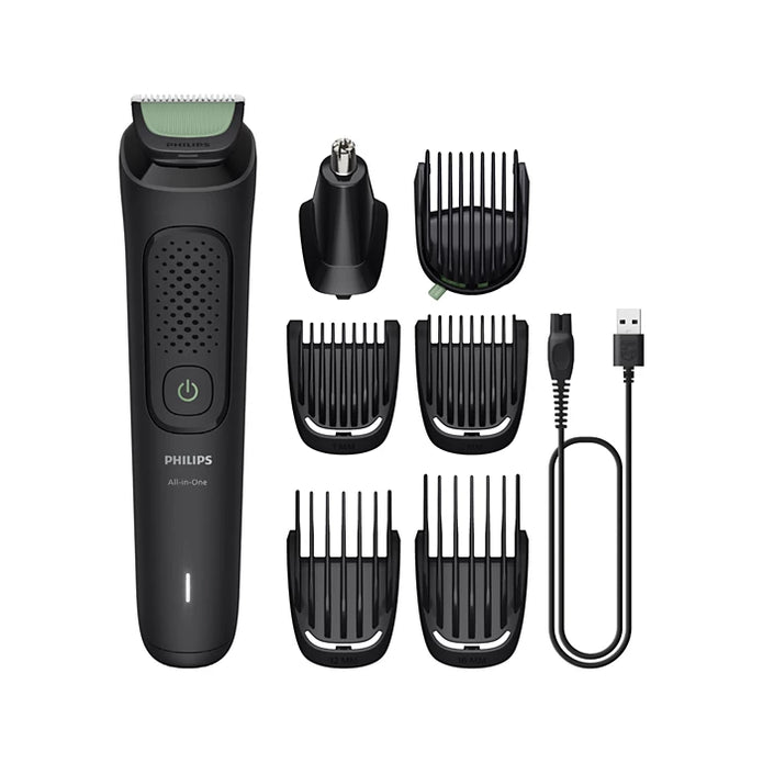 Philips Multigroom MG3930/15 Series 3000 – 7-in-1 All-in-One Beard, Hair & Body Trimmer with Self-Sharpening Blades, 60 Min Runtime & Washable Design