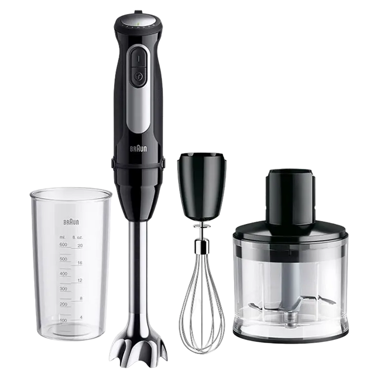 Braun MQ55236 MultiQuick 5 Pro Hand Blender 1000W – 25 Speeds, PowerBell VPlus, EasyClick System