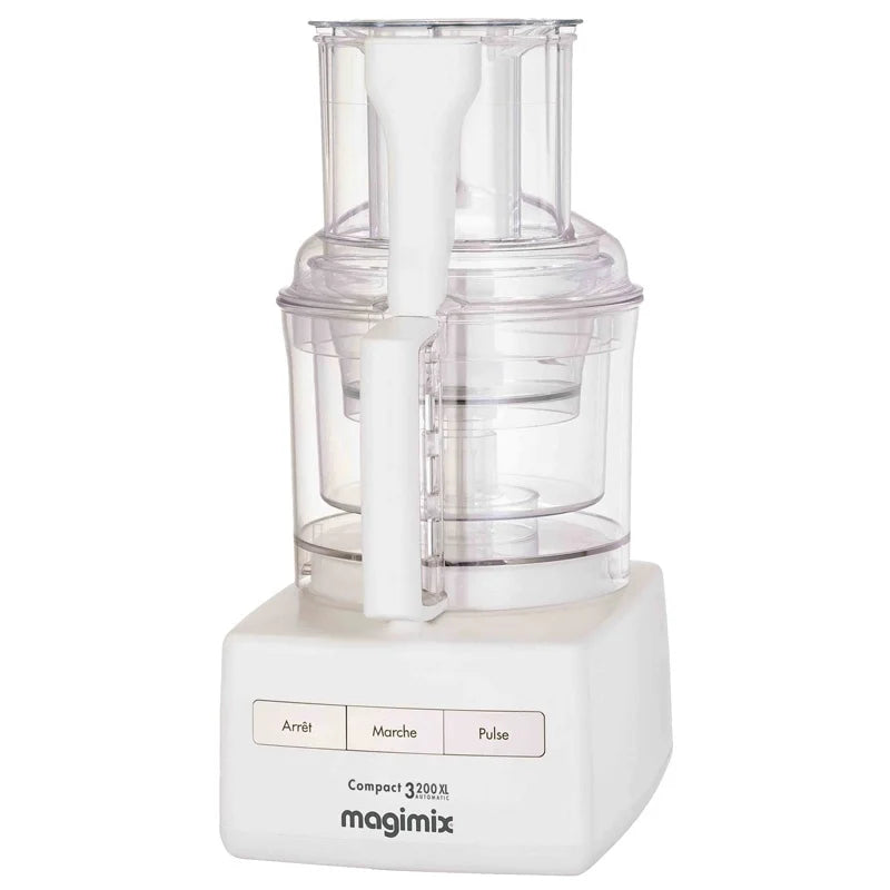 Magimix MX3200BXL Compact 3200 XL Food Processor 650W 2.6L White