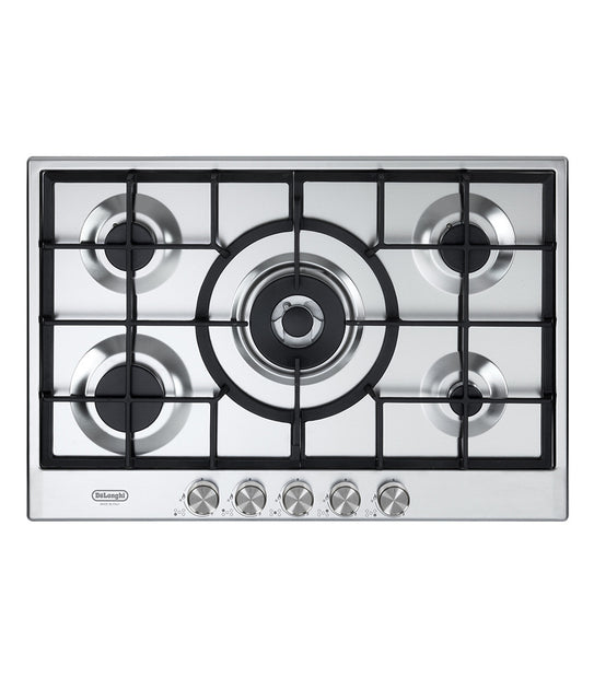 Delonghi Cooktop 75CM Built-In Gas Burners Stainless Steel