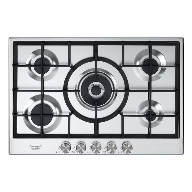 Delonghi Cooktop 75CM Built-In Gas Burners Stainless Steel