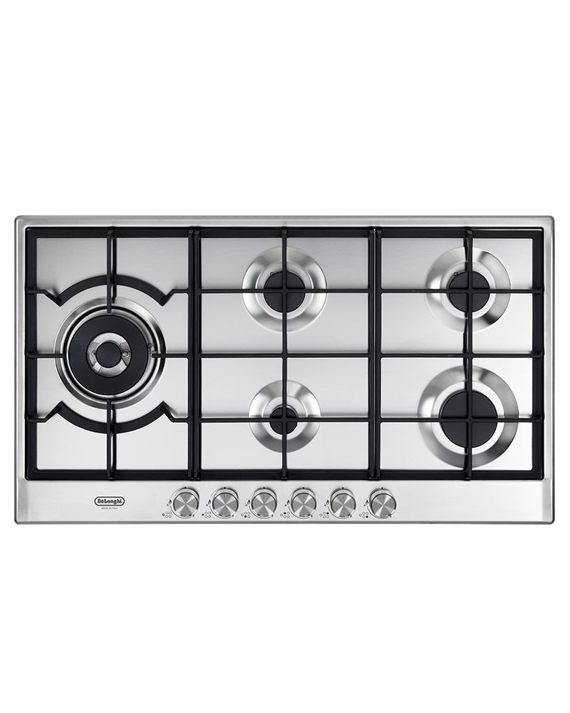 Delonghi Cooktop 90CM Built-In Gas Burners Stainless Steel