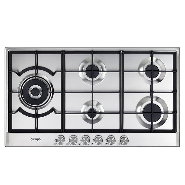 Delonghi Cooktop 90CM Built-In Gas Burners Stainless Steel