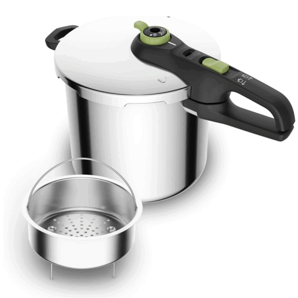 Tefal P2584402 Secure Trendy Pressure Cooker 8L Stainless Steel Induction 5 Safety System