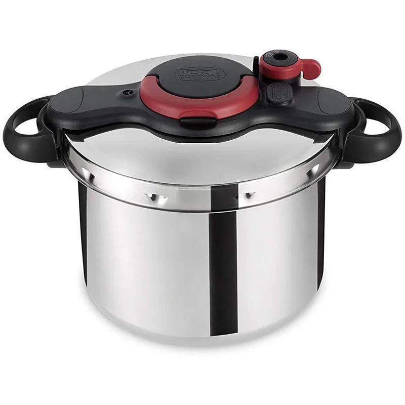 Tefal P4624966 ClipsoMinut Easy Pressure Cooker 9L Stainless Steel Induction One-Hand Opening