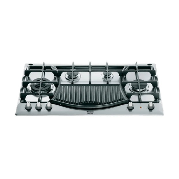 Ariston Cooktop 90CM Inox Built-In With Electric Steak Plate