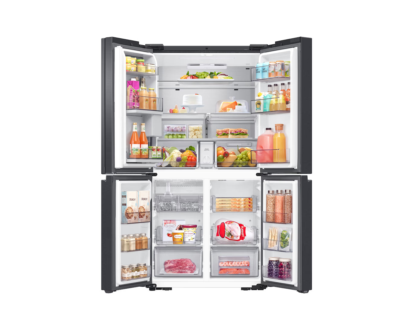 Samsung RF65DG9H0EB1EU Family Hub AI Vision French Door Refrigerator 636L Triple Cooling No Frost