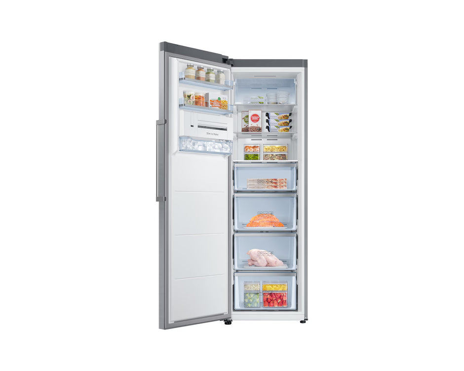 Samsung RZ32M71207F/SG 315L Upright Single Door Freezer No Frost Silver